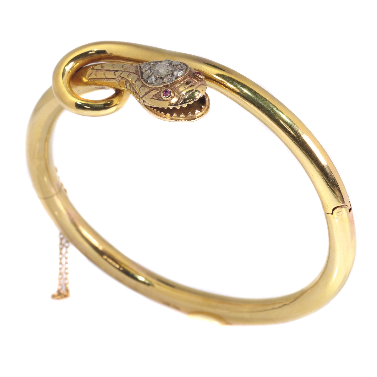 Victorian Serpent Bangle: A Circle of Mystique and Grace